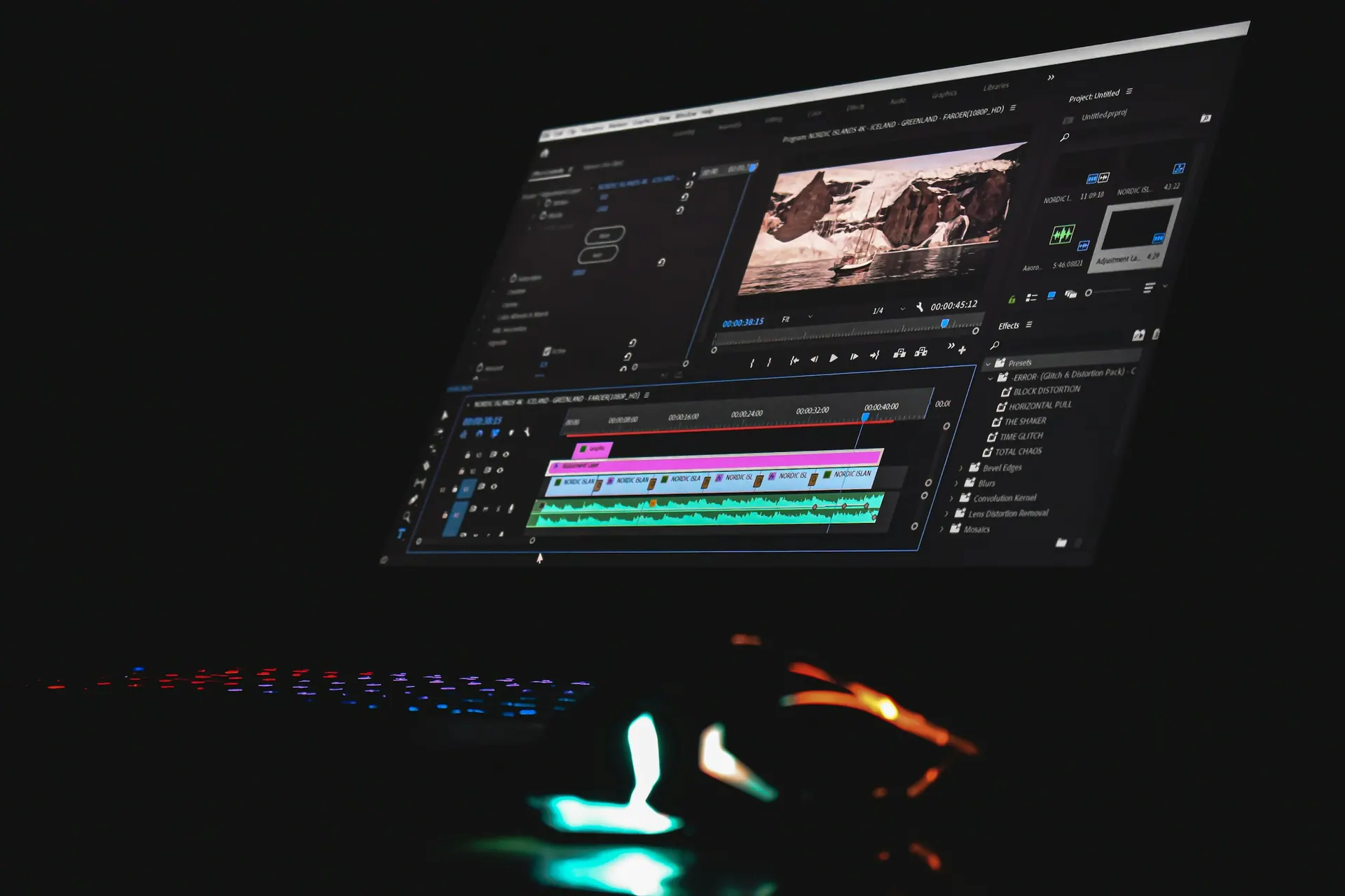 A photo editing screen showing colour adjustment controls alongside an image preview.